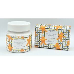 BEEKMAN 1802 Ginger Cream Cookie WHIPPED BODY CREAM 8oz/ Goat Milk Soap 9 oz Bar